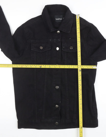 Womens UK Size 6 Boohoo Black Basic Jacket