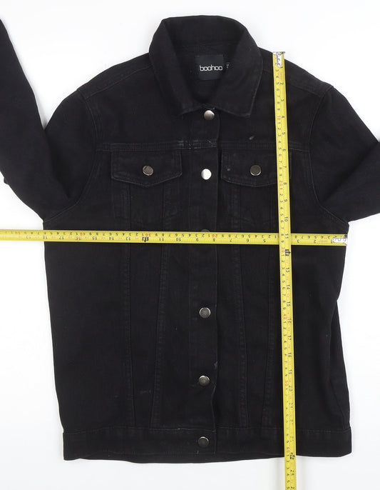 Womens UK Size 6 Boohoo Black Basic Jacket