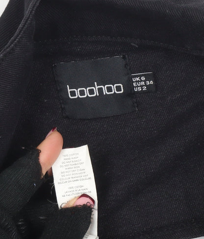 Womens UK Size 6 Boohoo Black Basic Jacket