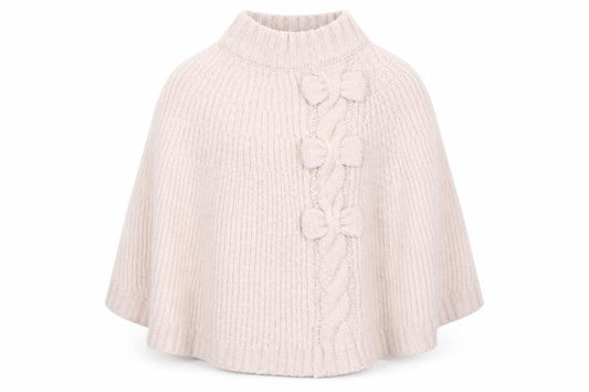 Girls UK Size 4-5 Years Mille Baby Beige Cape Jumper