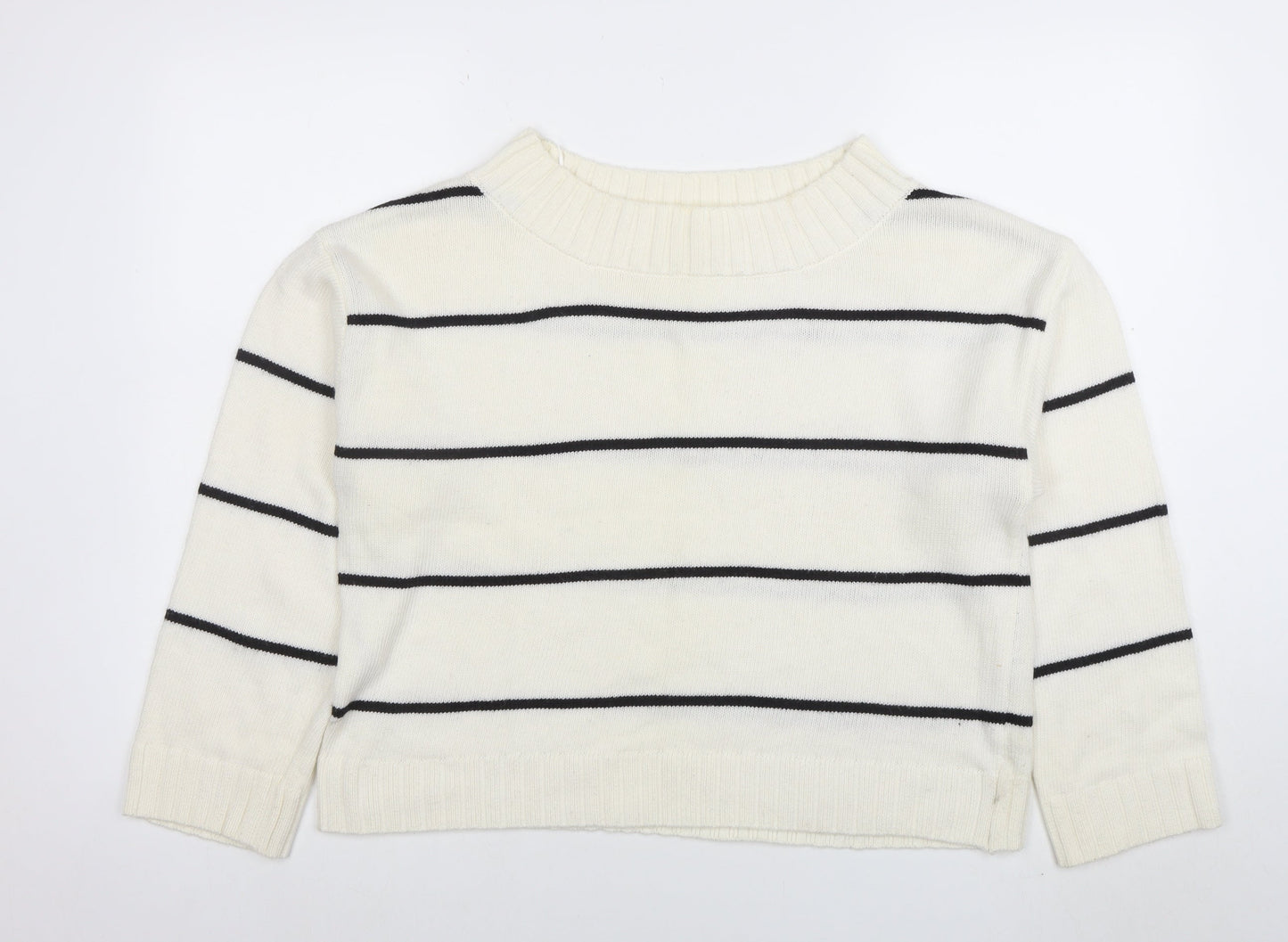 Womens UK Size M H&M White Pullover Jumper