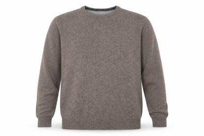 Maine New England Men's Brown XL Cotton Crew Neck Jumper