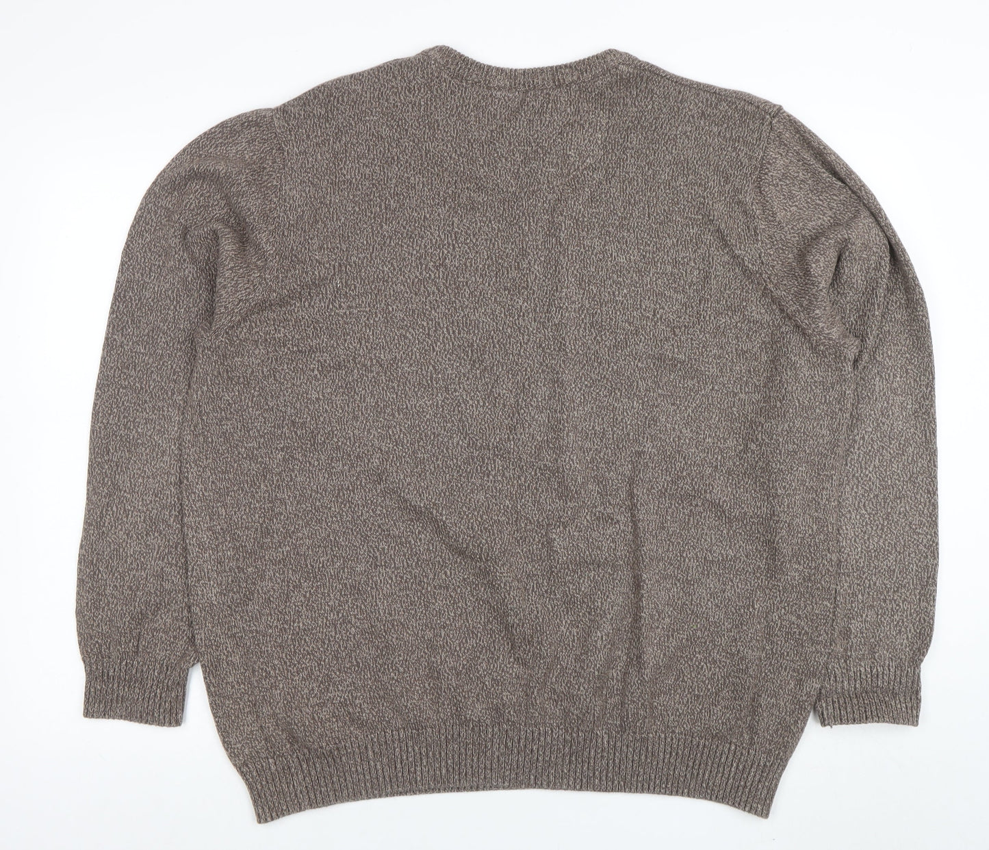 Maine New England Men's Brown XL Cotton Crew Neck Jumper