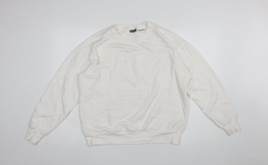 Womens UK Size M Beloved White Pullover Sweatshirt