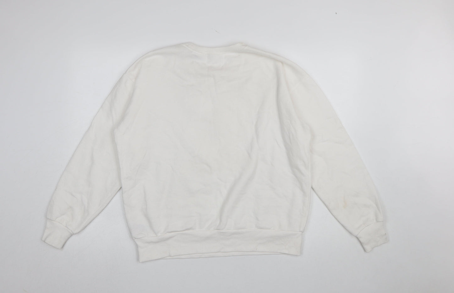 Womens UK Size M Beloved White Pullover Sweatshirt