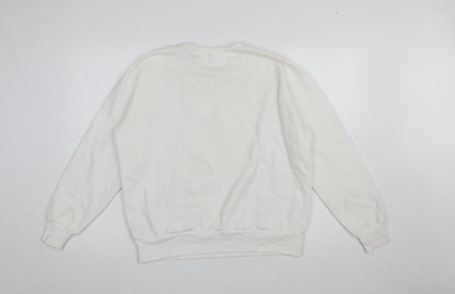 Womens UK Size M Beloved White Pullover Sweatshirt