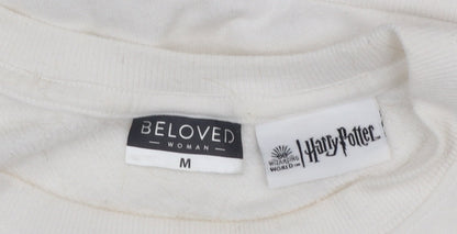 Womens UK Size M Beloved White Pullover Sweatshirt