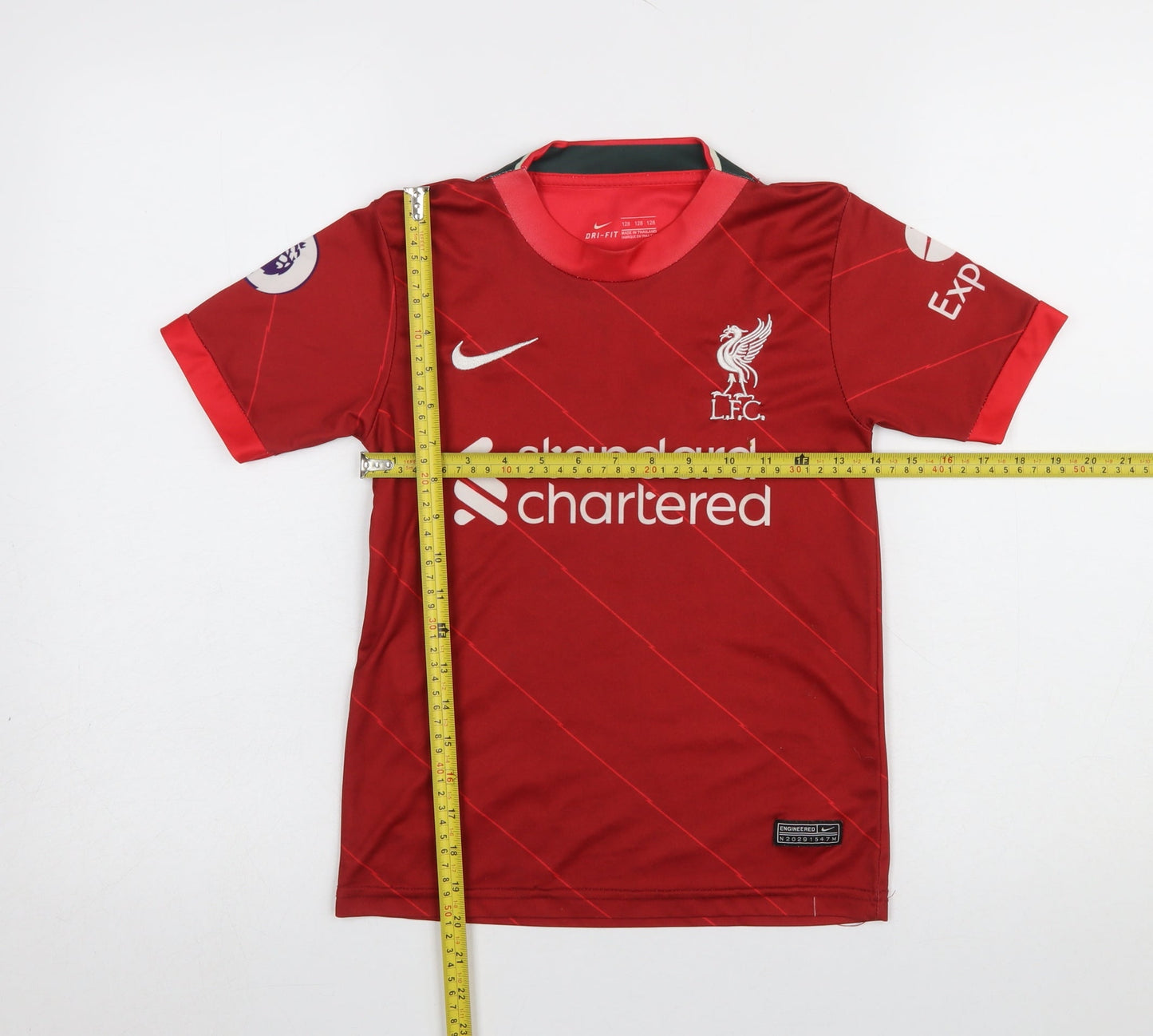 Nike Boys Red Liverpool FC Dri-Fit Football Jersey T-Shirt 8 Years