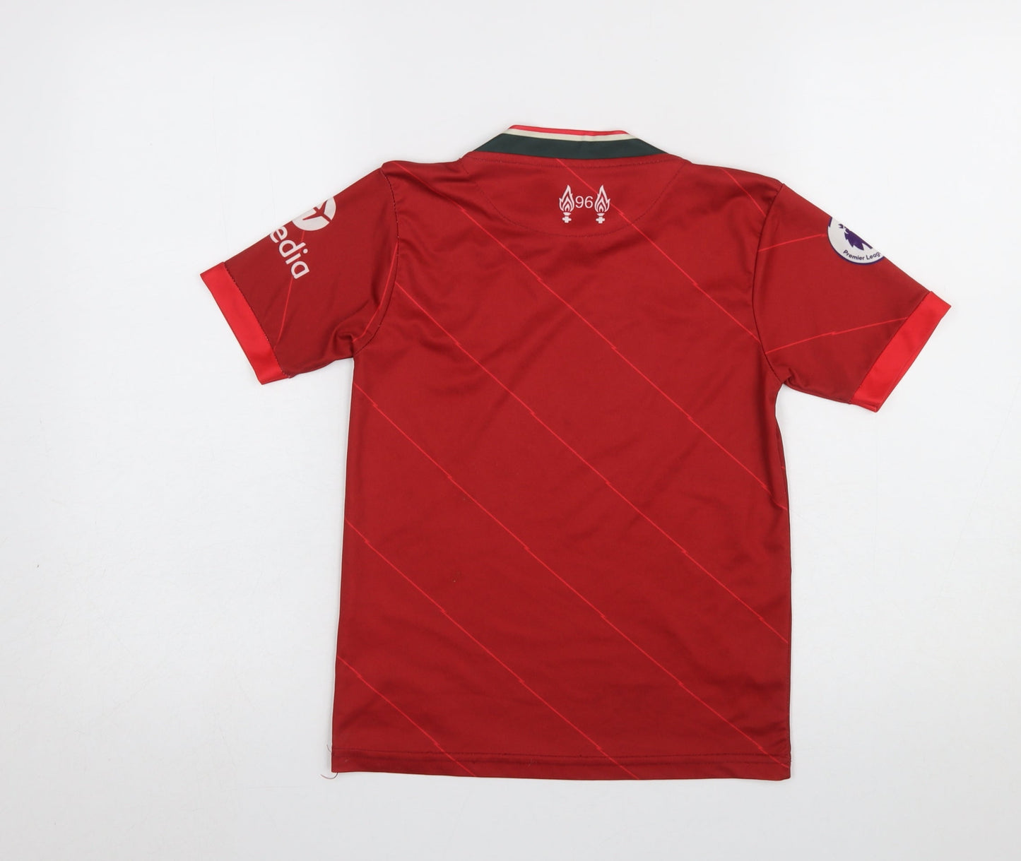 Nike Boys Red Liverpool FC Dri-Fit Football Jersey T-Shirt 8 Years