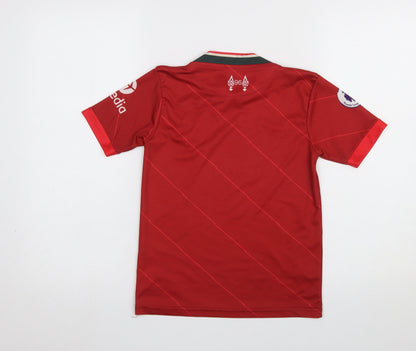 Nike Boys Red Liverpool FC Dri-Fit Football Jersey T-Shirt 8 Years