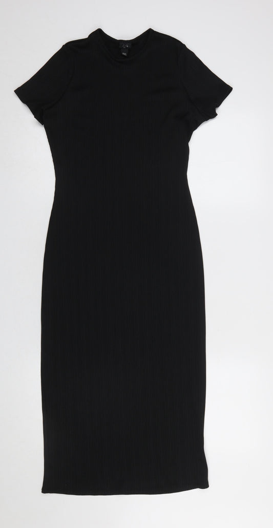 River Island Women’s Black Size 10 Bodycon Midi Dress