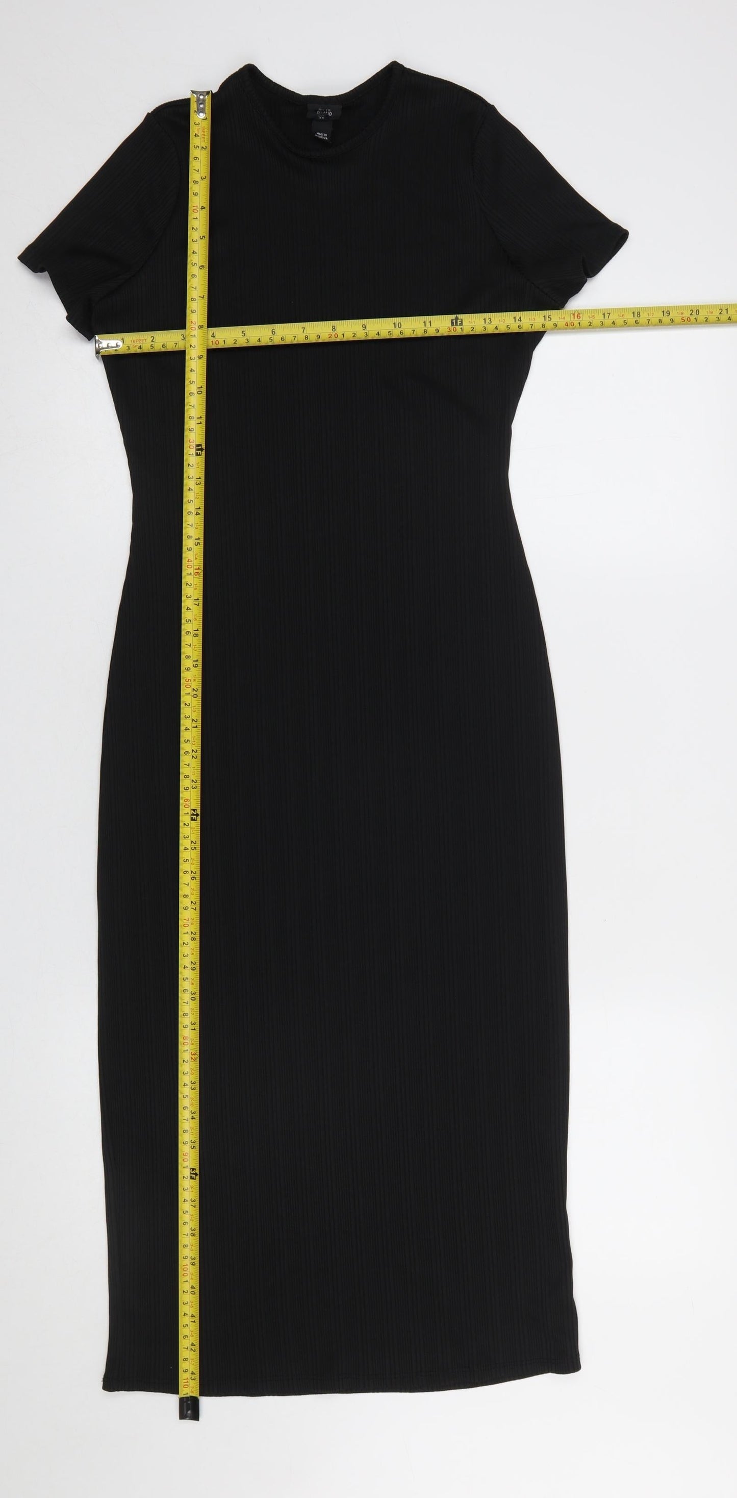 River Island Women’s Black Size 10 Bodycon Midi Dress