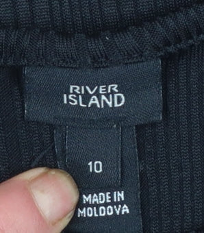 River Island Women’s Black Size 10 Bodycon Midi Dress