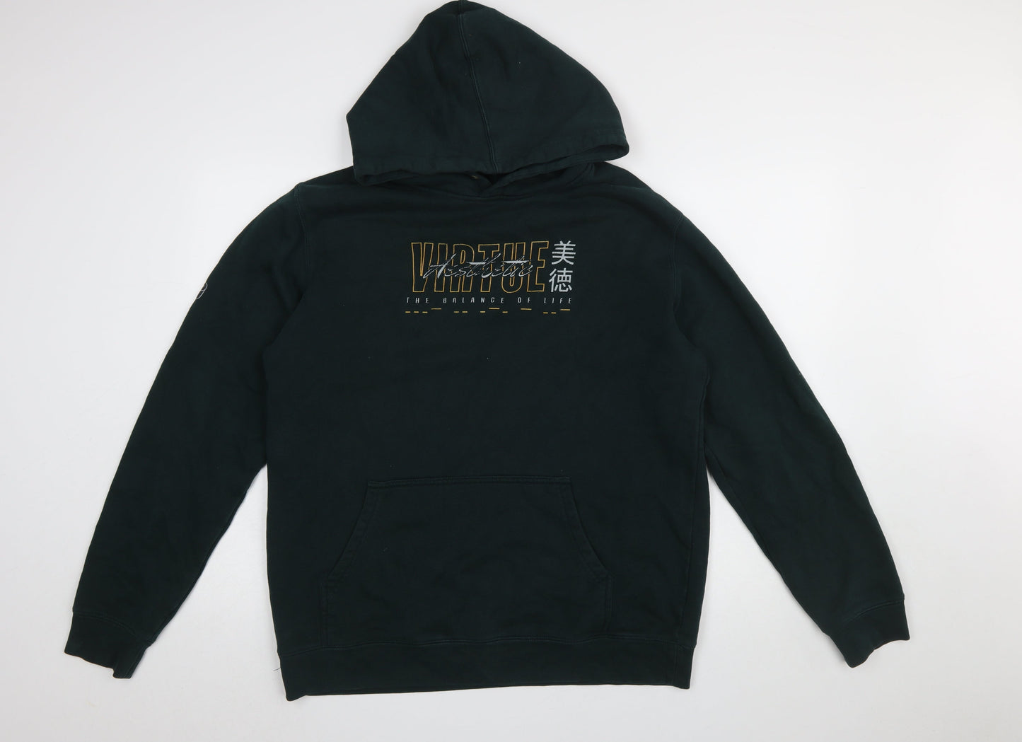 Mens UK Size L AS Colour Black Pullover Hoodie