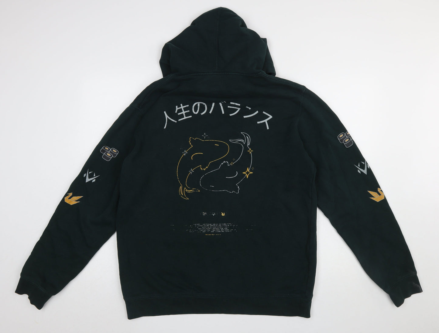 Mens UK Size L AS Colour Black Pullover Hoodie