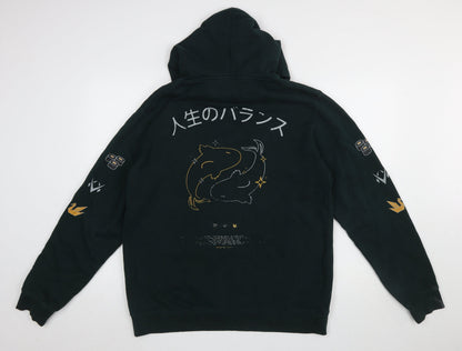 Mens UK Size L AS Colour Black Pullover Hoodie