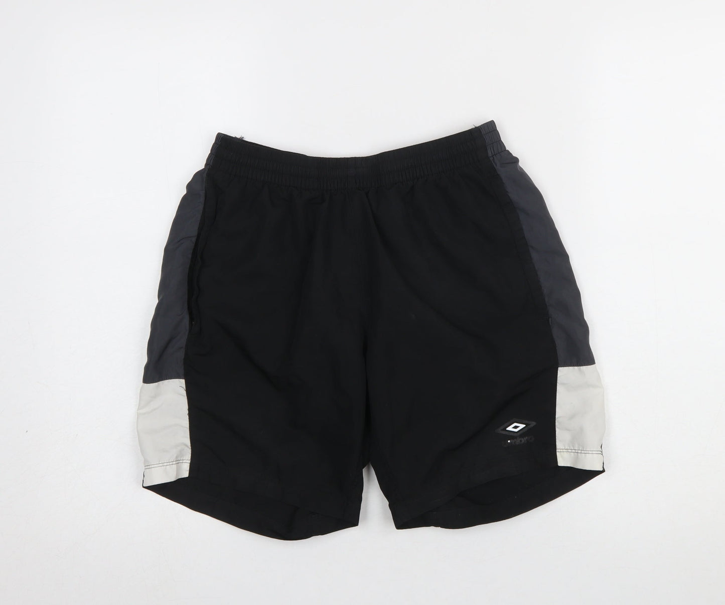 Umbro Men's Black Athletic Football Shorts Size S Quick Dry