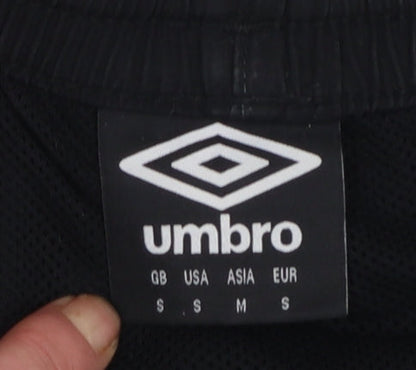 Umbro Men's Black Athletic Football Shorts Size S Quick Dry