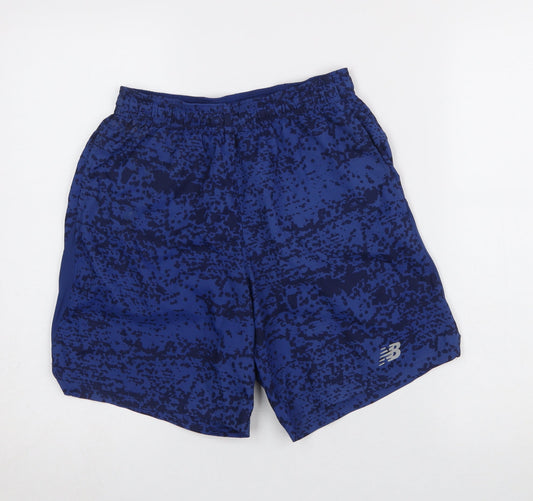 New Balance Men's Blue Athletic Running Shorts Size S Quick Dry