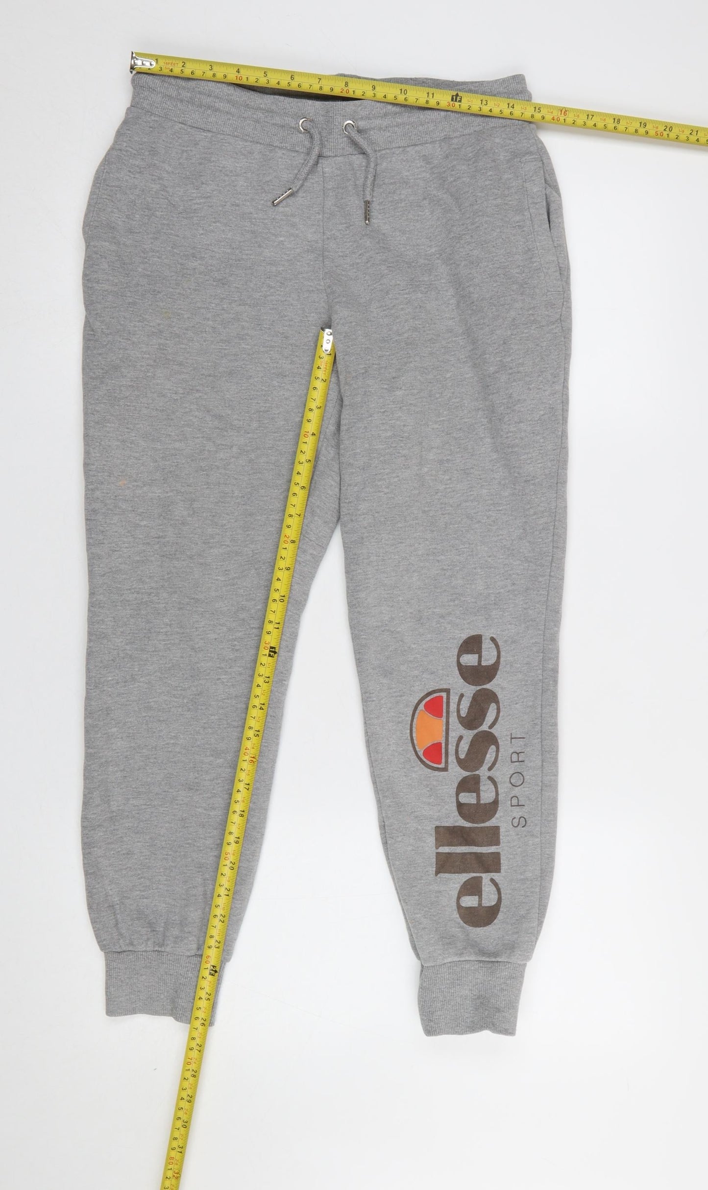 Womens UK Size 10 ellesse Regular Fit Jogger Grey Trousers