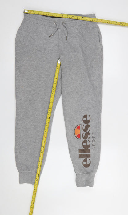 Womens UK Size 10 ellesse Regular Fit Jogger Grey Trousers