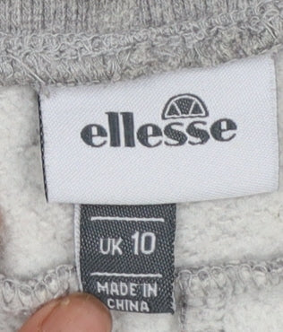 Womens UK Size 10 ellesse Regular Fit Jogger Grey Trousers