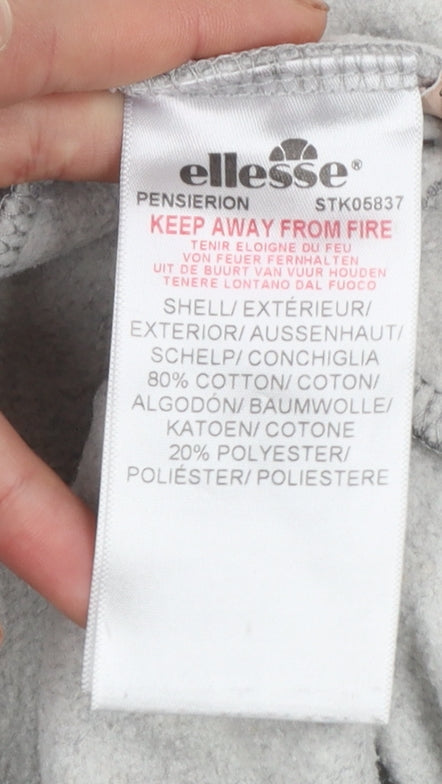 Womens UK Size 10 ellesse Regular Fit Jogger Grey Trousers