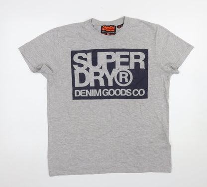 Mens UK Size XL Superdry Grey  T-Shirt