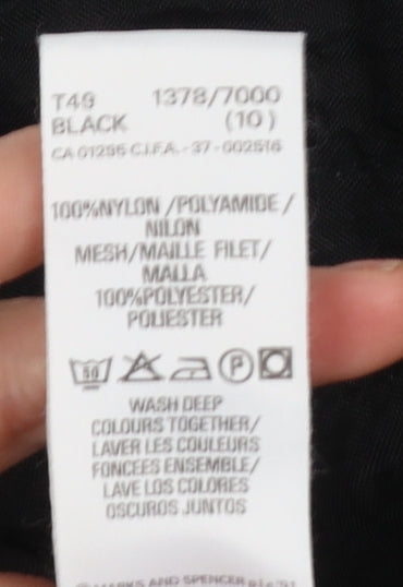 Womens UK Size 10 Marks and Spencer Black Basic Jacket