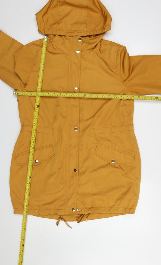 Womens UK Size S FOREVER 21 Yellow Parka Coat