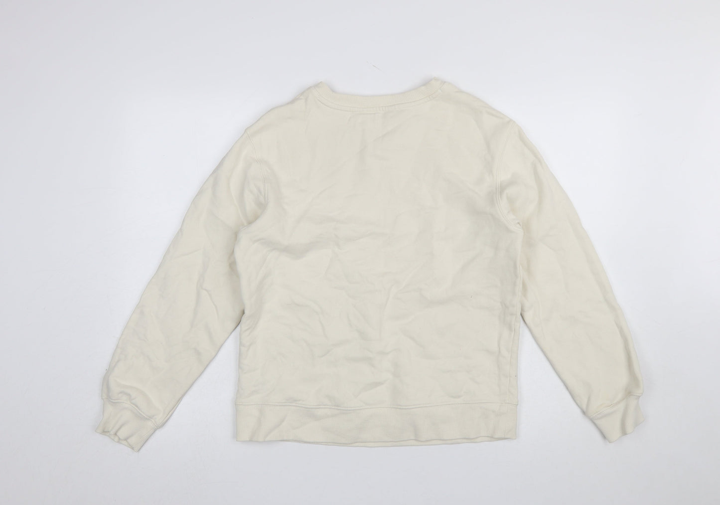 Womens UK Size S Marks and Spencer Ivory Pullover Sweatshirt