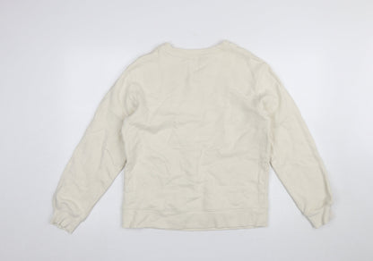 Womens UK Size S Marks and Spencer Ivory Pullover Sweatshirt