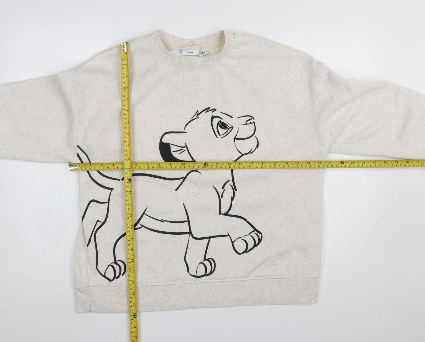 Womens UK Size M Disney Beige Pullover Sweatshirt