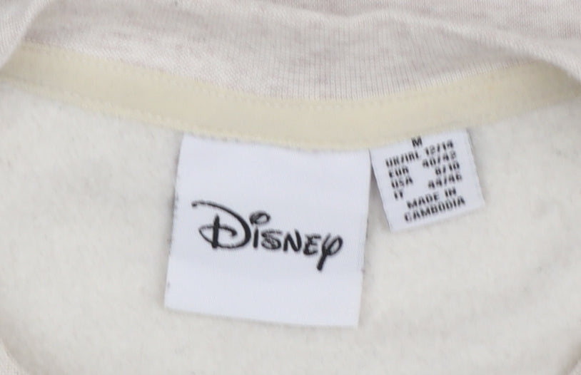 Womens UK Size M Disney Beige Pullover Sweatshirt
