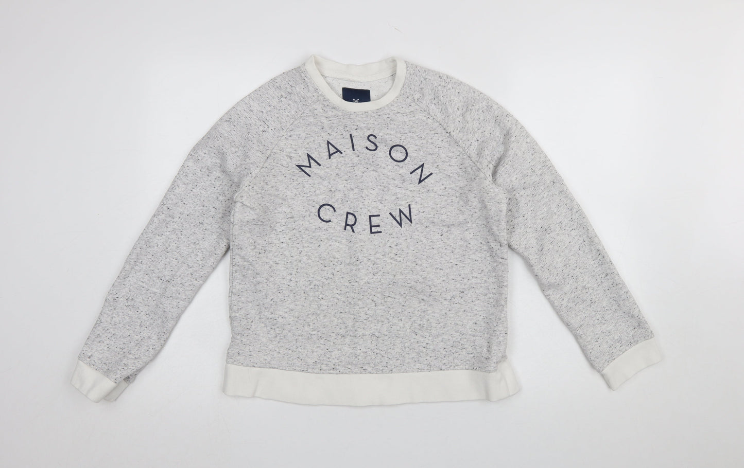 Womens UK Size M Crew Clothing Company Grey Pullover Sweatshirt