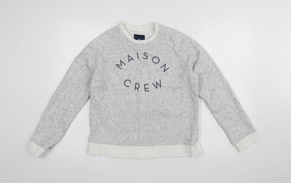 Womens UK Size M Crew Clothing Company Grey Pullover Sweatshirt