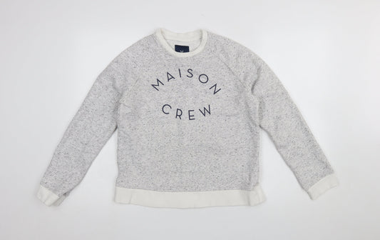 Womens UK Size M Crew Clothing Company Grey Pullover Sweatshirt