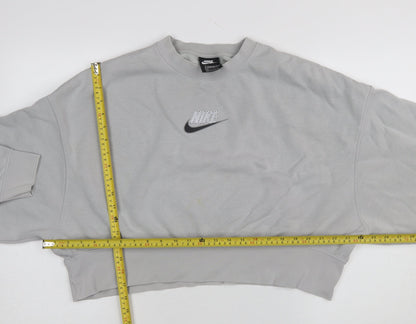 Womens UK Size XS Nike Grey Pullover Sweatshirt