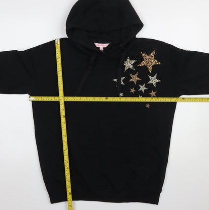 Womens UK Size 10 Board Angels Black Pullover Hoodie