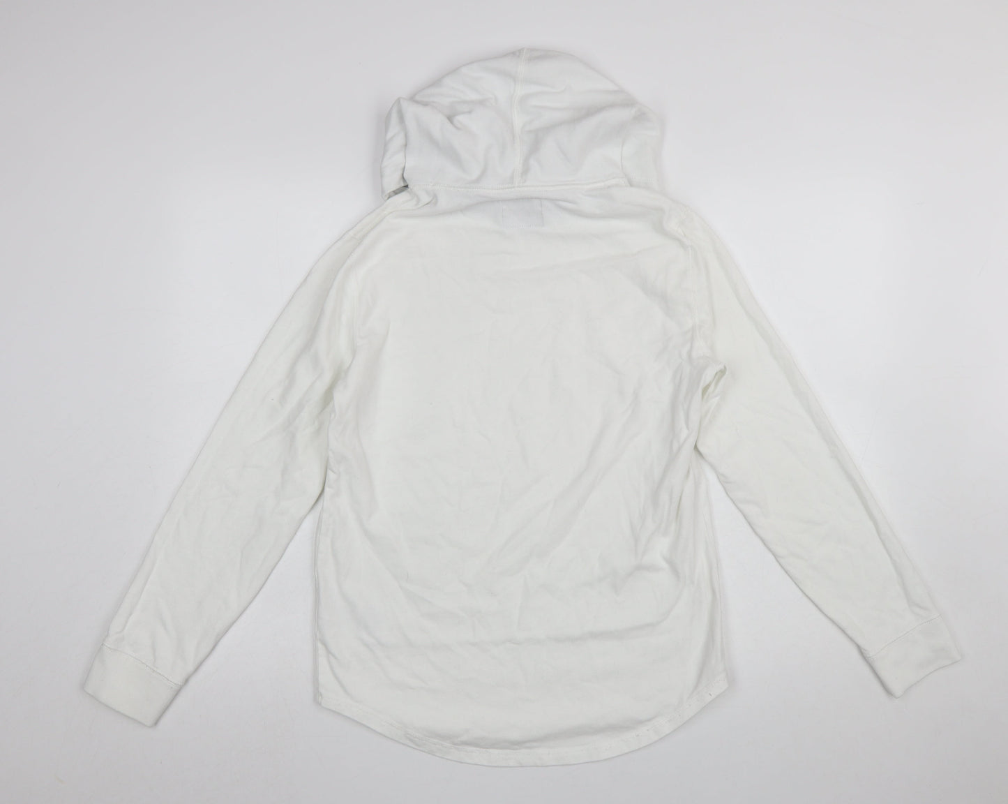 Womens UK Size XS Abercrombie & Fitch White Pullover Hoodie