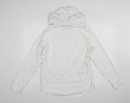 Womens UK Size XS Abercrombie & Fitch White Pullover Hoodie