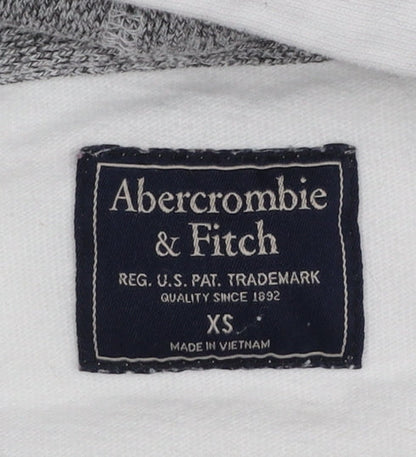 Womens UK Size XS Abercrombie & Fitch White Pullover Hoodie