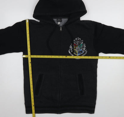 Womens UK Size M Harry Potter Black Full Zip Hoodie