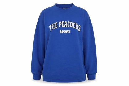 Womens UK Size L Peacocks Sport Blue Pullover Sweatshirt