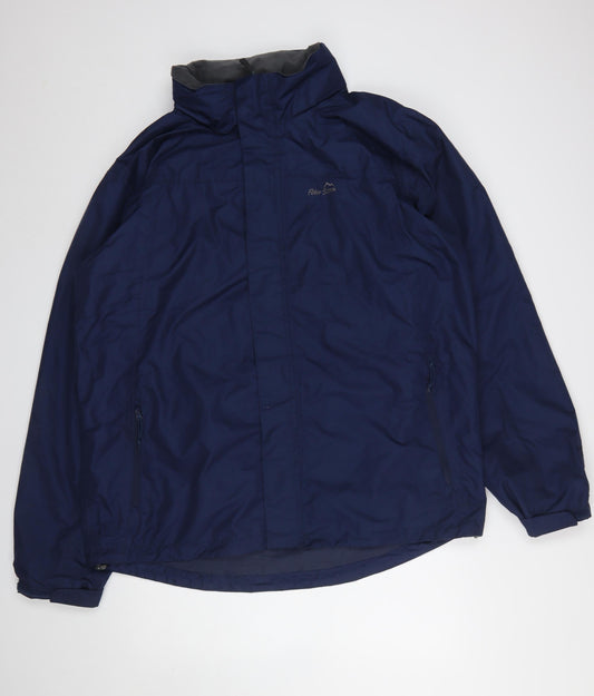 Mens UK Size 2XL Peter Storm Blue Rain Coat