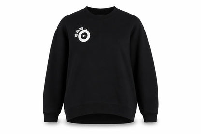 Womens UK Size S Monki Black Pullover Sweatshirt