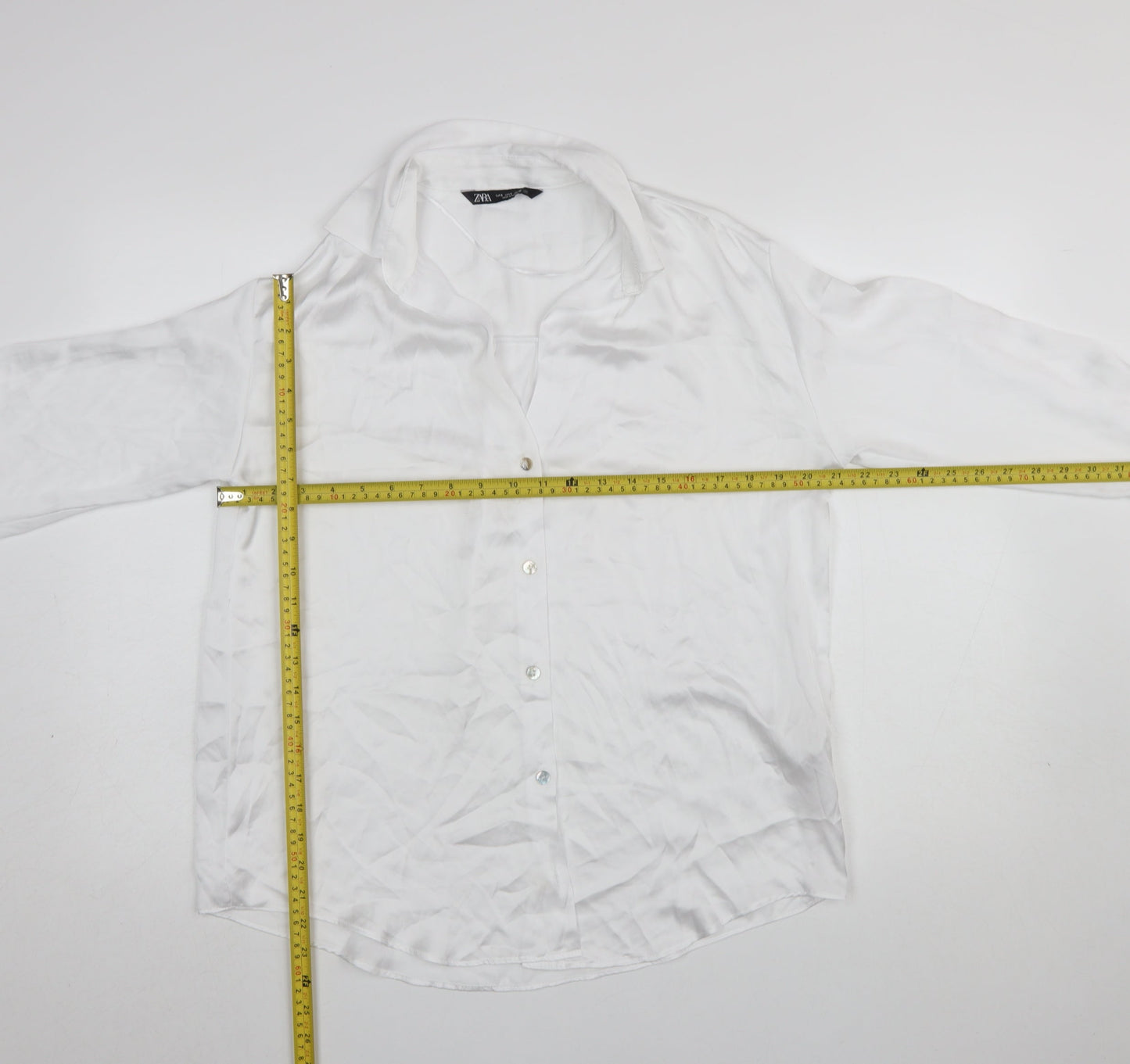 Womens UK Size S Zara White Basic Blouse