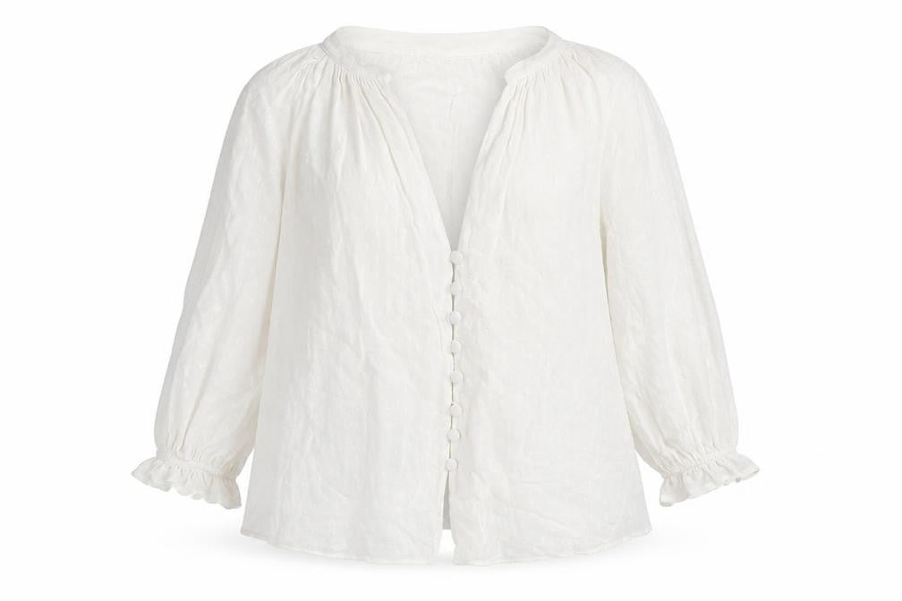 Womens UK Size 12 Zara White Tunic Blouse