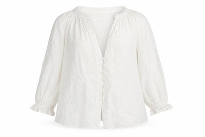 Womens UK Size 12 Zara White Tunic Blouse