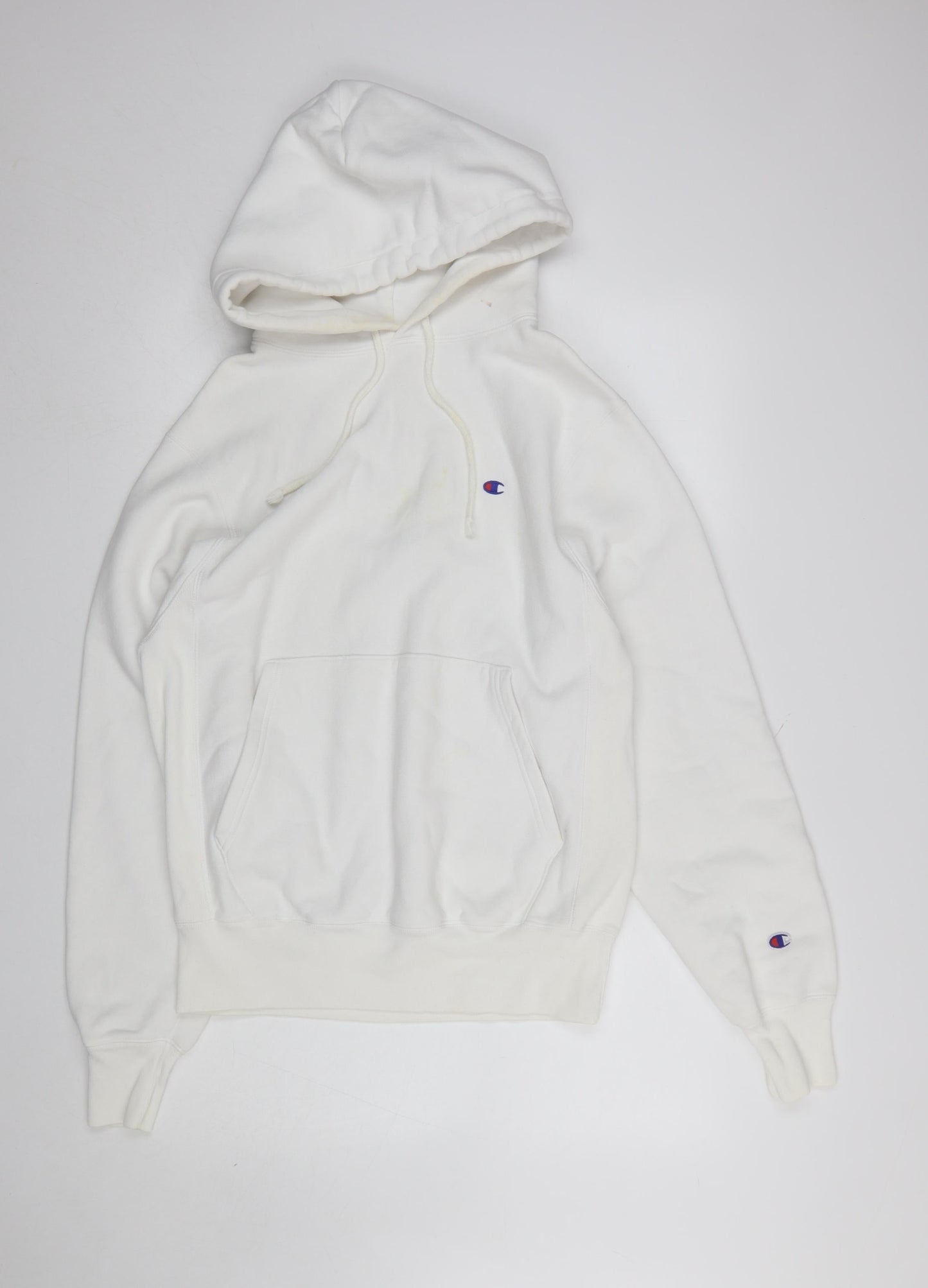 Womens UK Size S Champion White Pullover Hoodie